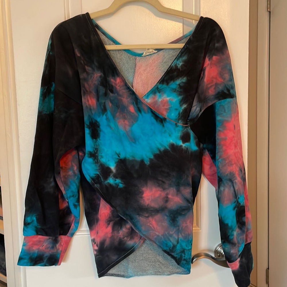 Tie Dye Wrap Sweatshirt (S)